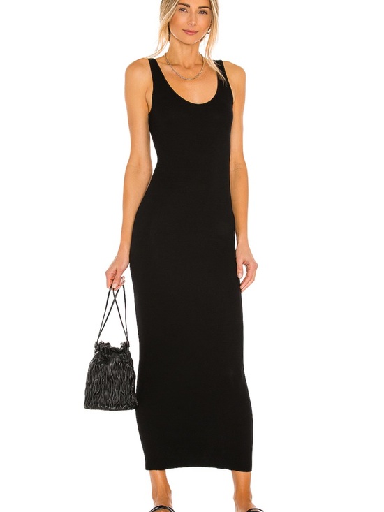 Enza Costa Dresses & Skirts - Enza Costa Black Sleeveless Scoop Neck Maxi Dress - Women